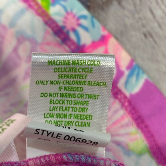 Lilly Pulitzer Jodee Swing Dress Large Amethyst Moms The Word Floral D079 -21 - Picture 7 of 16